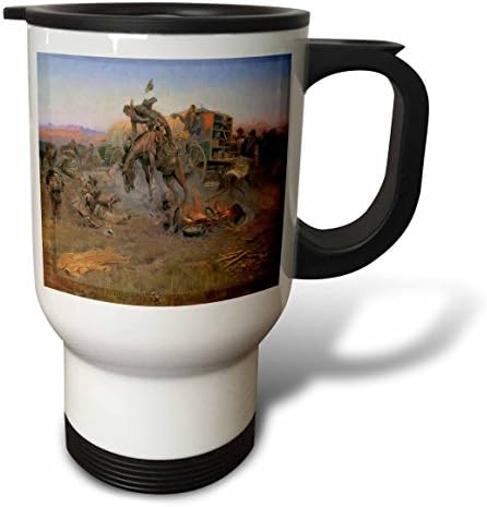 3 Чаша за пътуване Camp Cooks Troubles by Charles M Russell American West, 14 грама, многоцветен