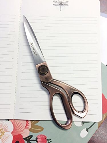 Ножици Westcott E-16459 00 Реколта, Нож от неръждаема стомана, 9 см, с Медна дръжка, 8 инча