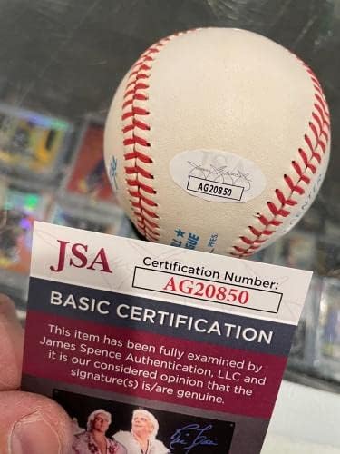 Бейзболни топки с автограф на Marlin Carter Негър League Single Signed Jsa Mint - Бейзболни топки с автографи