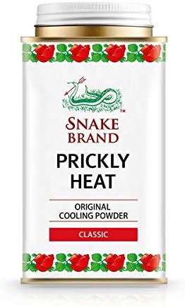 Snake Brand Бодлив Топлина, Охлаждане на Прах за Сърбеж, Облекчава Потницу При Потнице, Класически Оригинален аромат, 4,9 унции (140 грама) - Антиперспиранти за ежедневна употреба