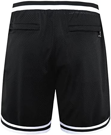 Мъжки баскетболни шорти OPALOS 2 Pack с Джобове с цип, Активни Спортни къси панталони