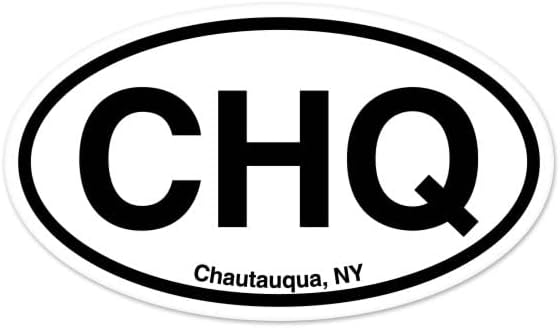 CHQ york NY, Ню Йорк Овални Vinyl Стикер На Прозореца на Бронята на Автомобила 3 x 2