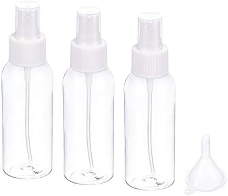 M METERXITY 3 в 1 Прозрачна Пластмасова Опаковка за бутилка с помпа - Шампоан, Лосион, Празни Контейнери за пръскане с бункер, за бизнес пътуване (80 мл 38x85 мм)