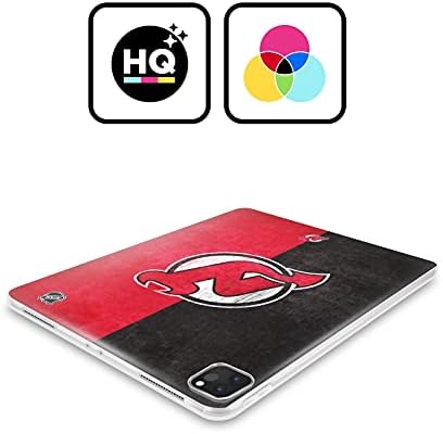 Дизайн на своята практика за главата Официално Лицензиран НХЛ, Наполовина Изтъркан Мек Гелевый калъф New Jersey Devils, Съвместим с Samsung Galaxy Tab S7 5G