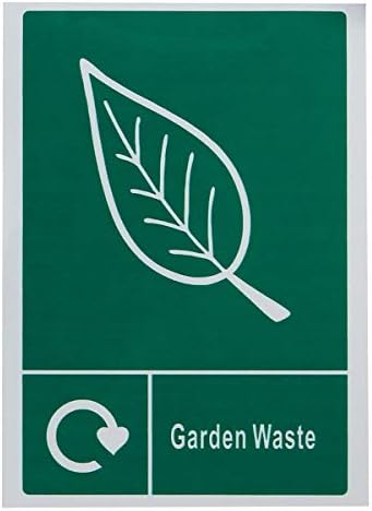 Стикер за рециклиране на отпадъци Знак - знак за дома, кофа за боклук, на стикер на прозореца, водоустойчив - (Тип: 2)