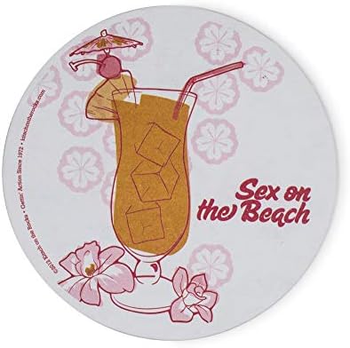 Това е една Ретро-Corkboard Поставка За Напитки - Секс На плажа