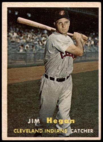 1957 Топпс Бейзбол 136 Джим Хиган Кливланд Индианс Отлично